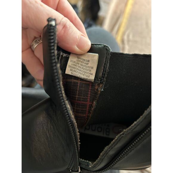 Blondi Chelsea Boot 10 Black Goth Punk Classic Waterproof - Picture 8 of 8